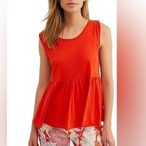 We The Free Vibrant Red Tank Top